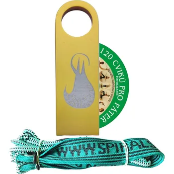 USB 120 cviků pro páteř + elastické lano SM systém (originál Mudr. Smíšek)