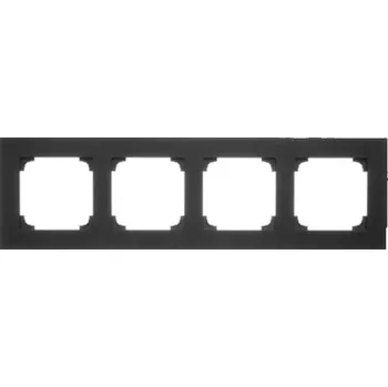 Rámeček čtyřnásobný Simon 55 Line černá matná