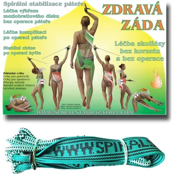 SM Systém Kniha zdravá záda + elastické lano (originál Mudr. Smíšek)