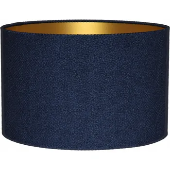 Stojací lampa Stínidlo pro stojací/závěsnou lampu Válec 30/20 cm E27 Tmavě modrá + Zlatá AREZZO