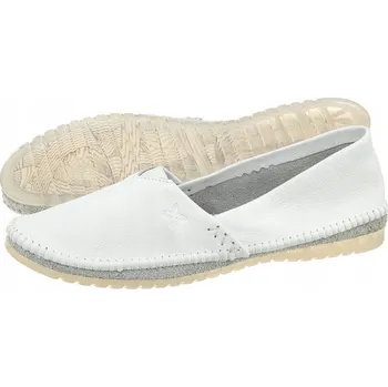 Dámská obuv Dámské baleríny Maciejka 01930, kožené nazouvací baletky, pohodlné, bílé, velikost 38
