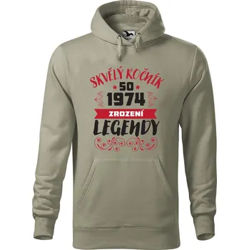 Pánská mikina Pánská mikina s potiskem Zrození legendy Velikost (muž): 2XL, Vyberte barvu: Světlá khaki