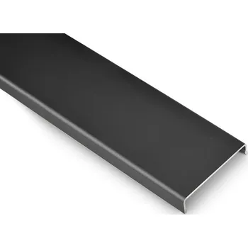 Stavební profil Vrchní krycí profil EXCLUSIVE - Elox Antracit délka 3 m