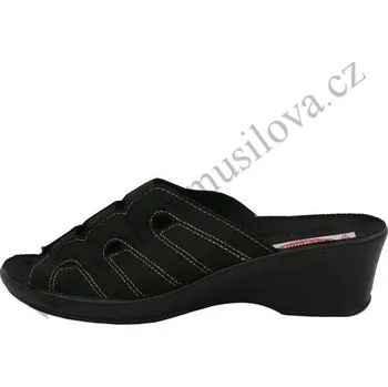 Dámské pantofle Obuv Rogallo 19022 černá (Obuv domácí dámská)