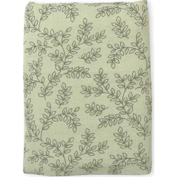 A Little Lovely Company - Mušelínová osuška XL, leaves - sage