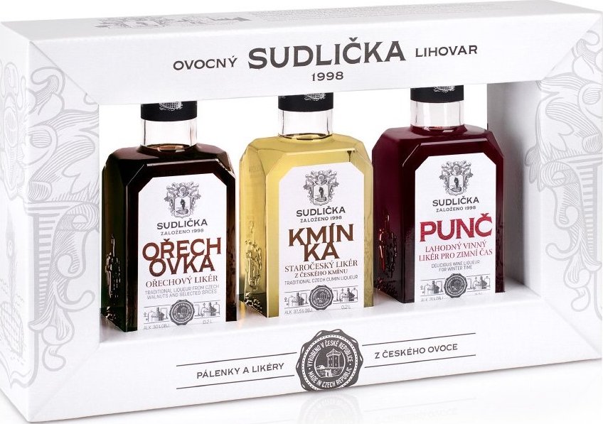 Sudlička tradiční Likéry 3x0,2l (karton)