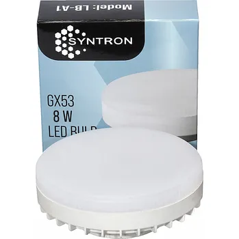 Žárovka LED žárovka halogenová GX53, barva 4000K, 8W, 850LM, stropní, do bodových svítidel