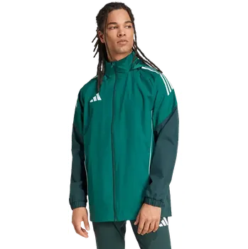 Pánská bunda s podšívkou Adidas Tiro 25 Competiton Allweather zelená