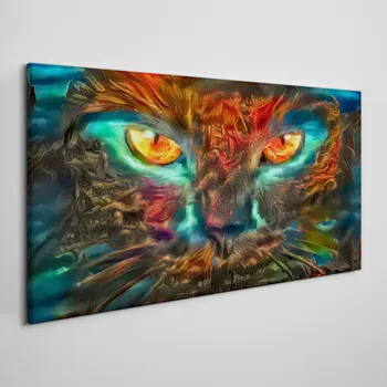 Obraz Coloray Obraz na plátně Abstraktní zvířecí kočka 100x50 cm och-282280673
