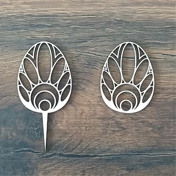 Velikonoční dekorace Dřevěná velikonoční kraslice