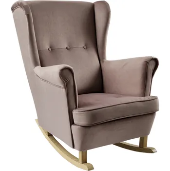 Obývací stěna Houpací křeslo ušák, růžová/buk, TEJA