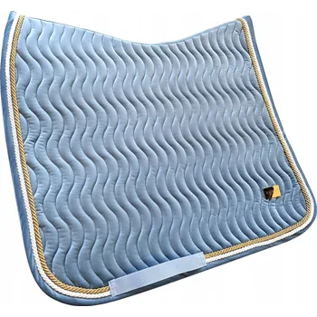 Horss Velvet Waves - podsedlová dečka drezurní pro koně - Baby blue modrá