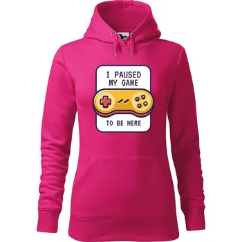 Pánská mikina Dámská mikina To be here Velikost (žena): M, Vyberte barvu: Purpurová