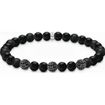 Thomas Sabo A2195-705-11-L19 Unisex Armband Obisidian und Zirkonia schwarz