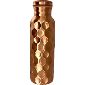 Láhev Měděná láhev polomatná, diamantový vzor, 700 ml Ayur Water