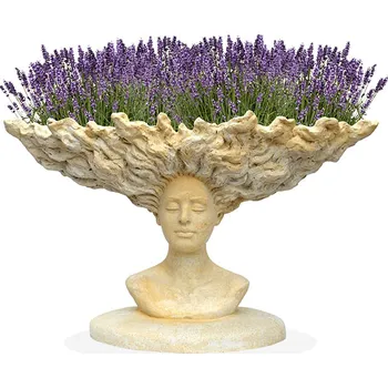 Zahradní dekorace ZahradniDekorace zahradní vázy - hlava s podstavcem, výška 43 cm, 31 kg