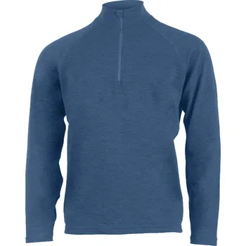 HONOS pánské vlněné merino triko se zipem - Červená 3636 / XL / Červená