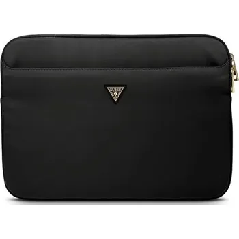 brašna na notebook Guess pouzdro 13" černé nylonové trojúhelníkové logo
