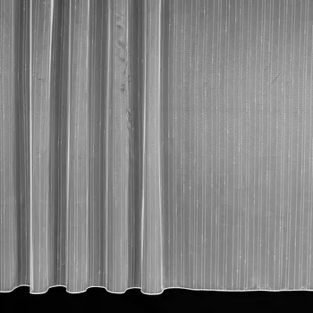 Záclona Záclona sablé 0357/10, vyšívané čárky (pršíčko), s olůvkem, bílá, výška 30cm ( v metráži)