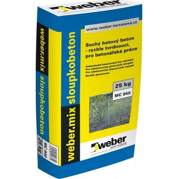 beton WEBER mix Z zakládací malta na broušené zdivo (25kg/bal)