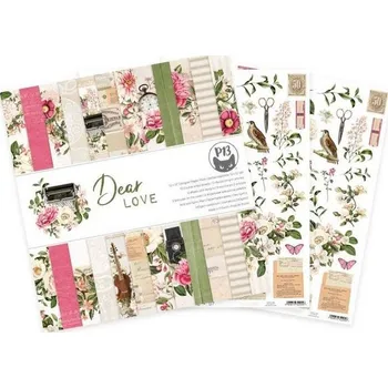 P13 sada oboustranně potištěných papírů 12x12" - Let's Flamingle