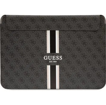 brašna na notebook Guess PU 4G Printed Stripes Computer Sleeve 13/14" černý