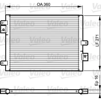Výparník klimatizace Kondenzátor, klimatizace VALEO 814167
