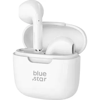 Sluchátka Sluchátka BLUESTAR TWS zcela bezdrátová - 13mm měnič - 5h přehrávání - bílá