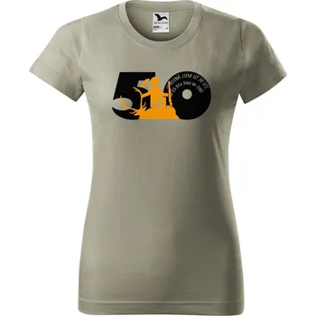 Dámské tričko Dámské tričko s potiskem Střelená 50 let Barva trička: Světlá khaki - 28, Velikost: M
