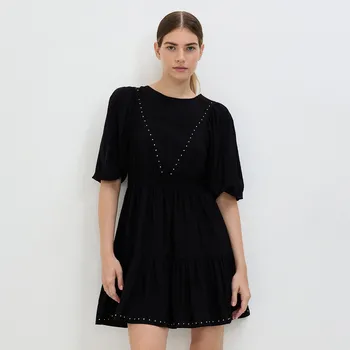 Dámské šaty Reserved - Šaty s cvoky - černý - 563DG-99X - 563DG-99X-M-2