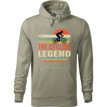 Pánská mikina Pánská mikina s potiskem Cycling legend Velikost (muž): M, Vyberte barvu: Světlá khaki