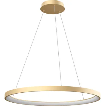 Redo 01-3915 Iconic, závěsné svítidlo LED 60W 3000/4000K, matná zlatá, tříkrokové stmívání, průměr 78cm