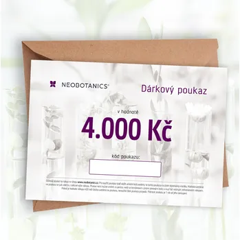 Dárkový potravinový koš Neobotanics elektronický dárkový poukaz v hodnotě 4&nbsp;000&nbsp;Kč - 4 000,00 Kč