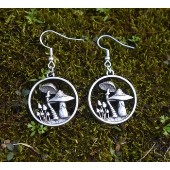 Náušnice B-TOP Vintage náušnice HOUBIČKY