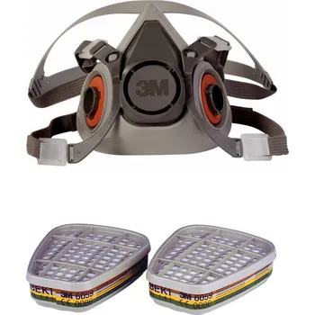 Filtrační polomaska + 2 ochranné filtry 6300 Large