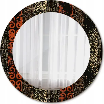 Zrcadlo Kulaté Zrcadlo Grunge vzor 60 cm