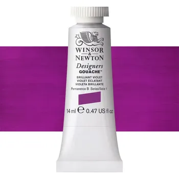 Vodová barva Kvašová barva Winsor & Newton 14 ml - Brilliant Violet