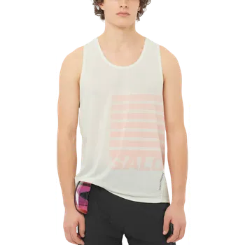 Pánské tílko Tílko Salomon SENSE AERO SINGLET GFX M lc2693-0 Velikost XL