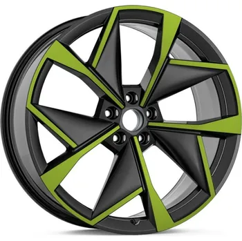 Alu kolo Alu kolo VISION 9Jx21 5x112 ET42 - Černá metalíza Zelená Mamba