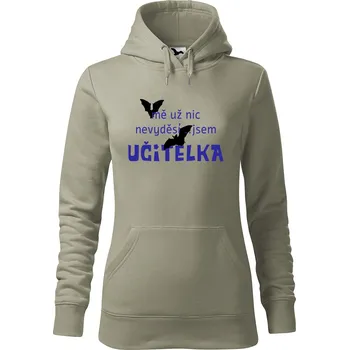 Pánská mikina Dámská mikina Jsem učitelka Velikost (žena): M, Vyberte barvu: Světlá khaki