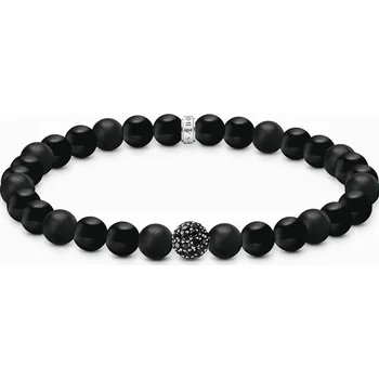Hodinky Thomas Sabo A2194-705-11-L19 Unisex Armband Obisidian schwarz