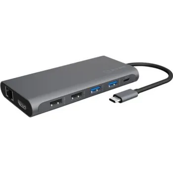 USB hub Dokovací stanice USB, 3840 x 2160, počet zobrazení: 1, počet portů USB: 4, video připojení: HDMI x2, typ USB: USB A,