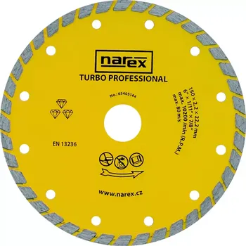 Řezný kotouč Diamantový kotouč 150mm Narex TURBO PROFESSIONAL univerzal