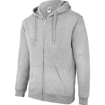 Pánská mikina Starworld Pánská mikina na zip s kapucí SW250 Sports Grey (Melange) XXL