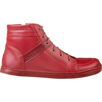 Dámská zimní obuv Peerko kotníkové barefoot boty ALEX Red červené Velikost: 43