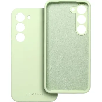 Pouzdro na mobilní telefon Zadní silikonový kryt ROAR case CLOUD SKIN pro Samsung Galaxy A14 4G / A14 5G, světle zelená