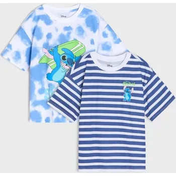 Sinsay - Sada 2 triček Stitch - modrá - 5211R-55X - 5211R-55X-104