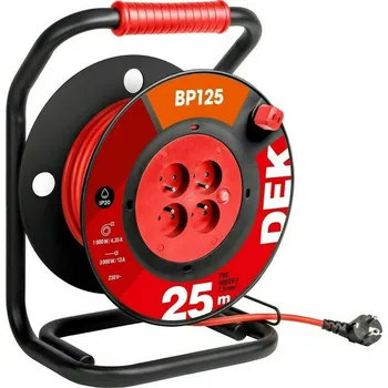 Kabel prodlužovací PVC na bubnu DEK BP125 25 m 1,5 mm2 IP 20