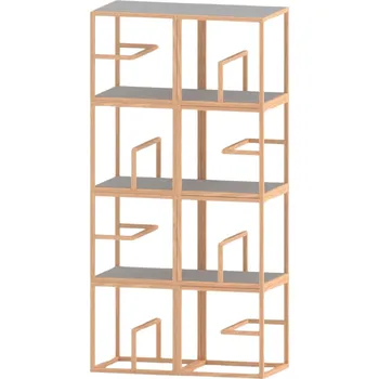 Úložný box tre, Modulární regál Text Block 8 jasan světle šedý - Formadore