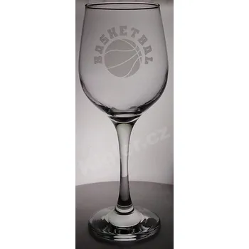 Sklenice Sklenička na víno basketbal
